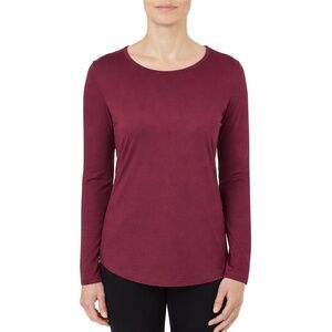 SEG'MENTS Women's XS Activewear Top Dark Red Wool H0580